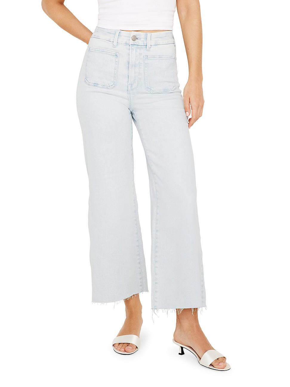 Womens Soft Tech Denim Palazzo Jeans Product Image