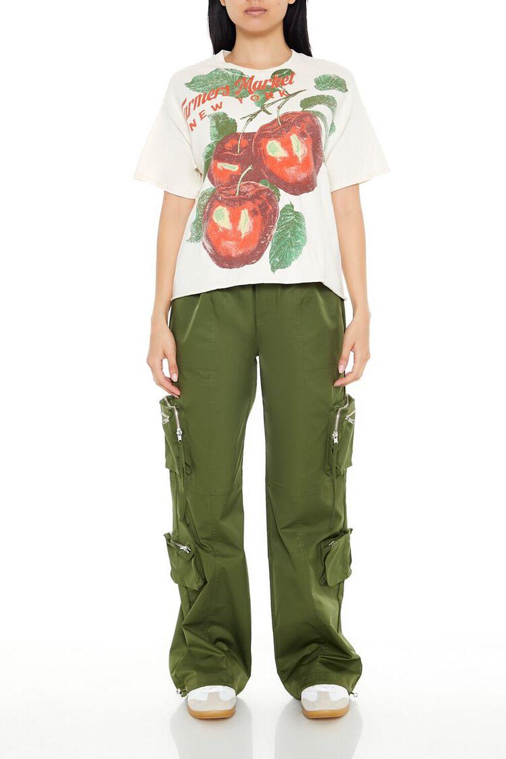 Farmers Market Apple Cropped Graphic Tee | Forever 21 Product Image