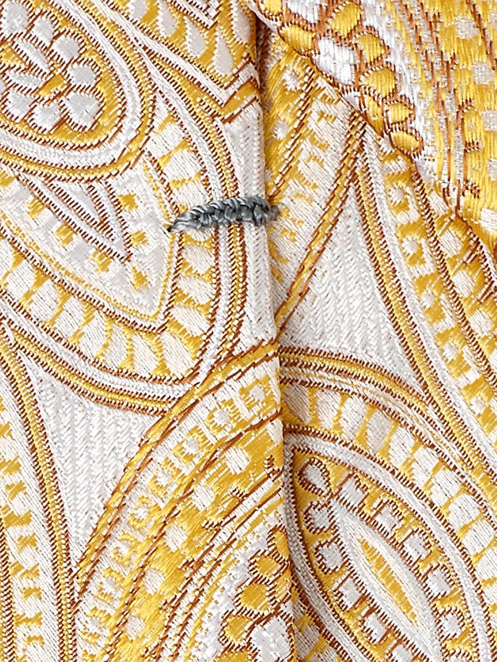 Paisley Woven Silk Tie - Yellow Product Image