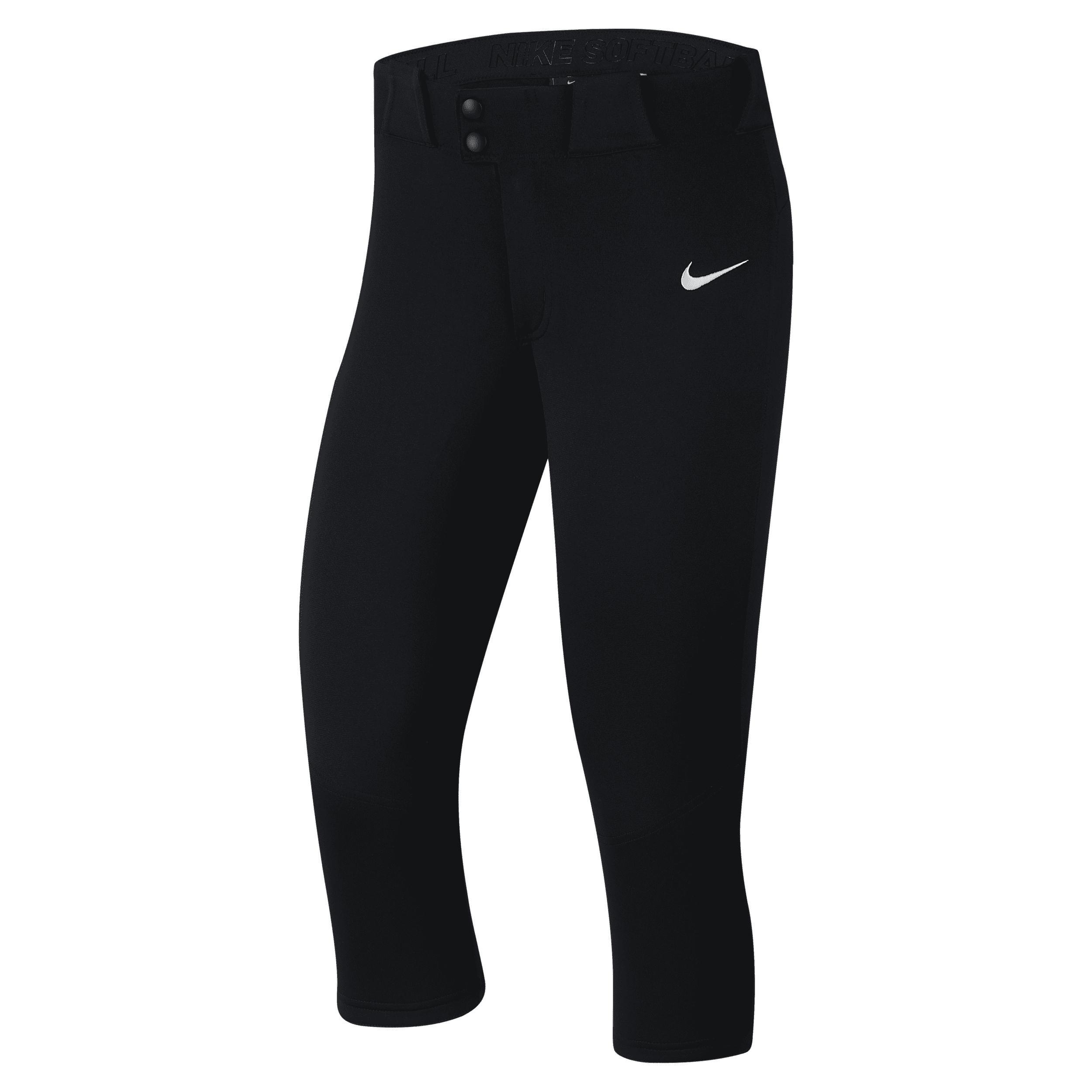 Nike Womens Nike Vapor Select Softball Pants - Womens White/Black Product Image