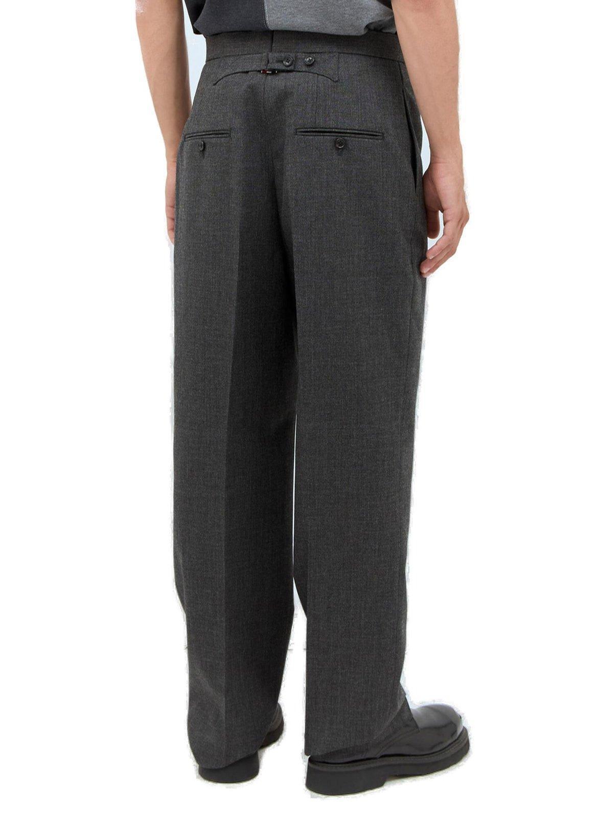 THOM BROWNE Tailored Wool Pants In Grey Product Image