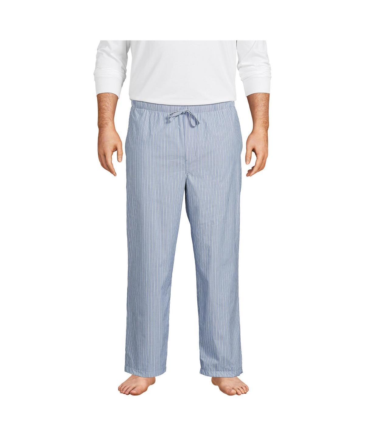 Big & Tall Lands End Broadcloth Pajama Sleep Pants, Mens Product Image