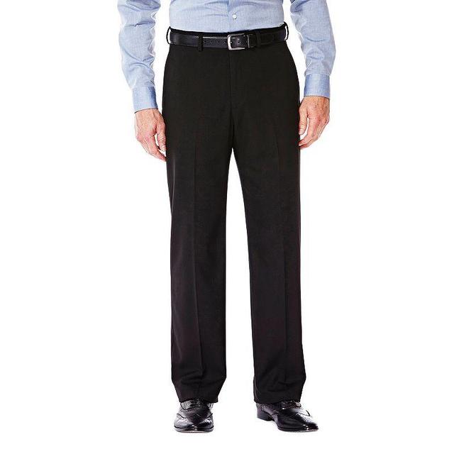 Mens J.M. Haggar Premium Classic-Fit Flat-Front Stretch Suit Pants Dark Blue Product Image