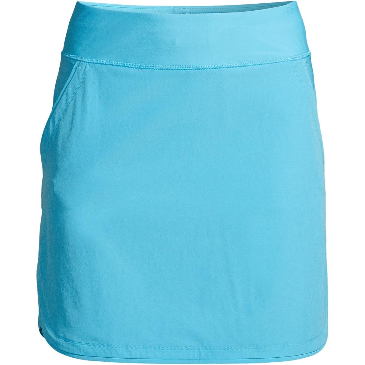 Lands End Womens Long Quick Dry Elastic Waist Active Board Skort Swim Skirt Product Image