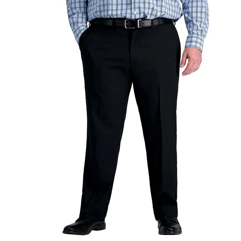 Haggar Mens Big and Tall Straight Fit Flat Front Pant Product Image