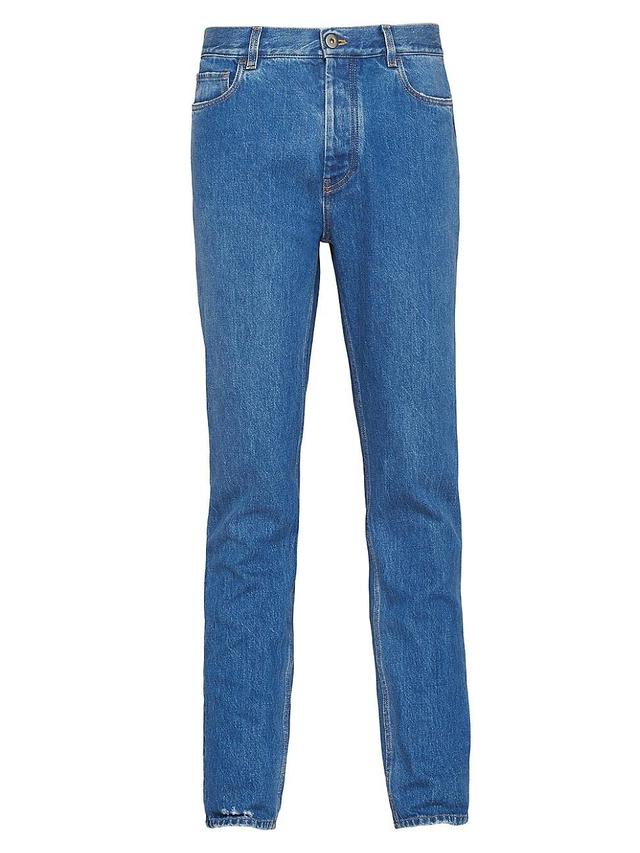 Mens Five-Pocket Denim Jeans Product Image