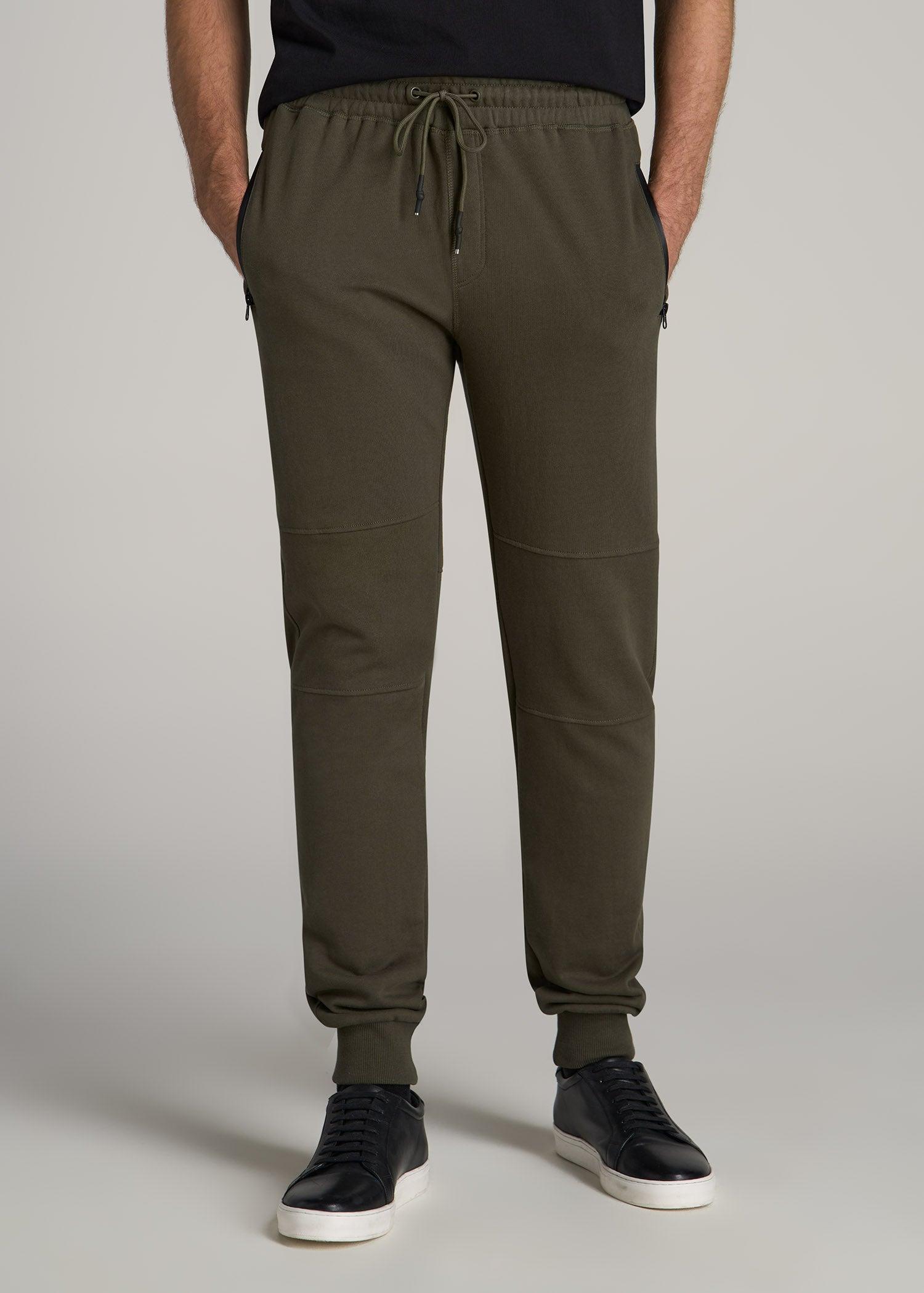 Wearever French Terry Men's Tall Joggers in Camo Green Male Product Image