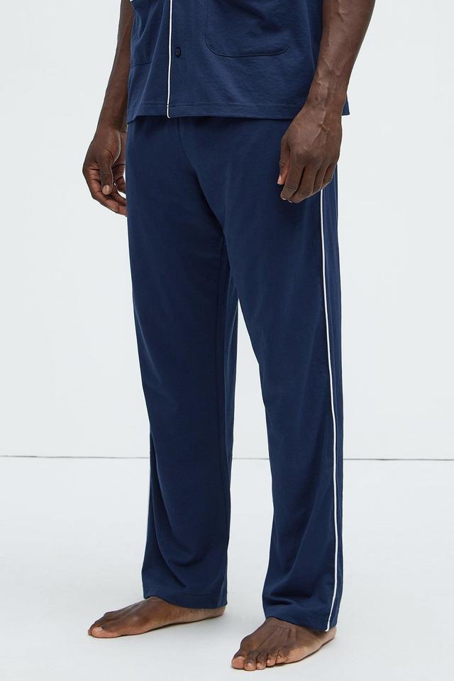 Relaxed Pajama Pants - Navy Product Image