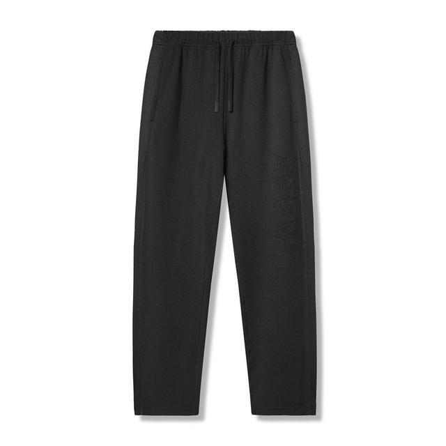 0957. Waffle Knit Relaxed Sweatpant - Black/Black Product Image