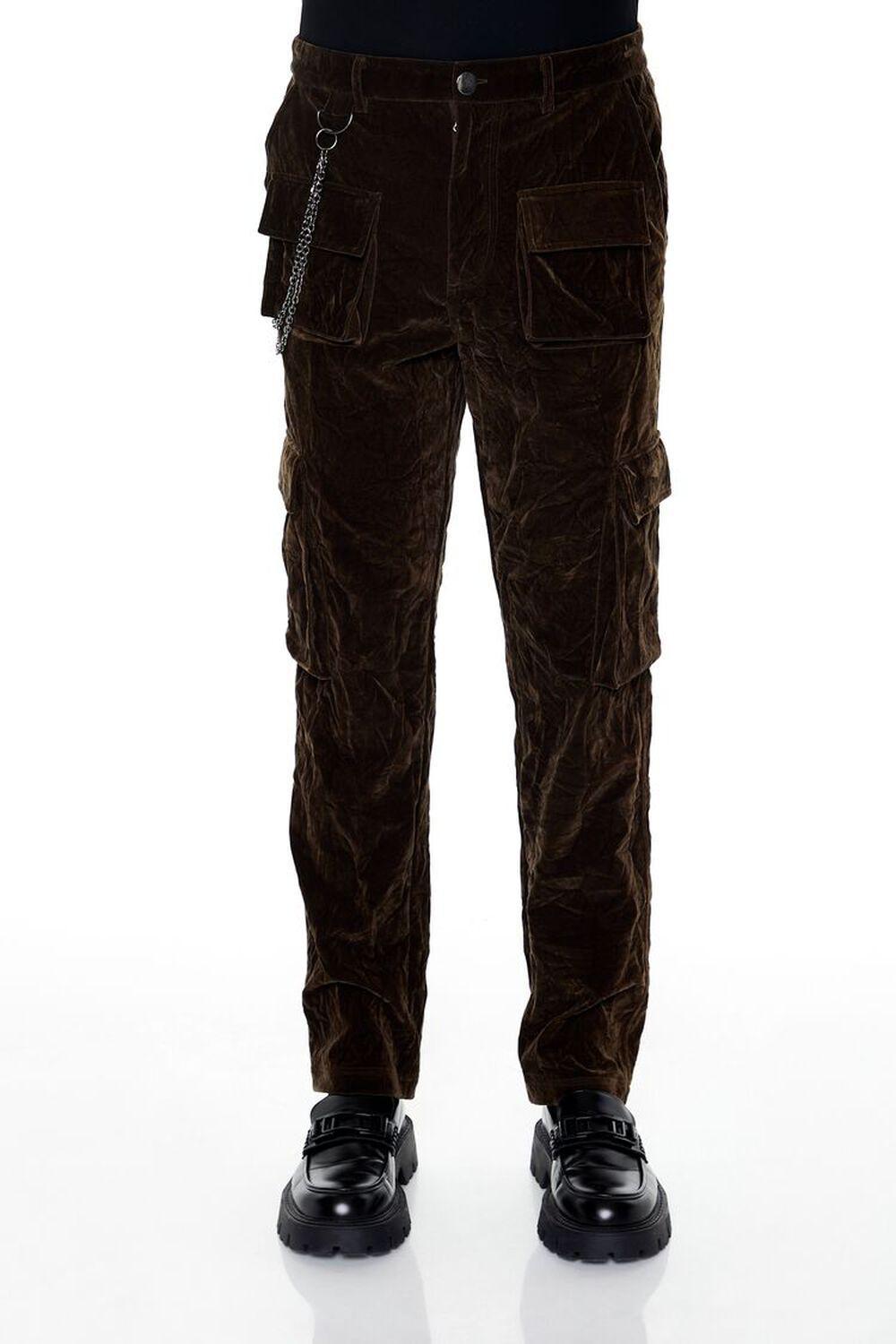 Velvet Wallet Chain Cargo Pants | Forever 21 Product Image