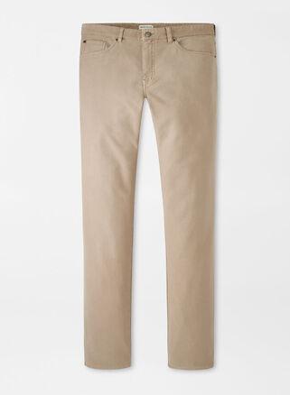 Peter Millar Mens Coastline Five-Pocket Pant | Color: Khaki | Size: 44 Product Image