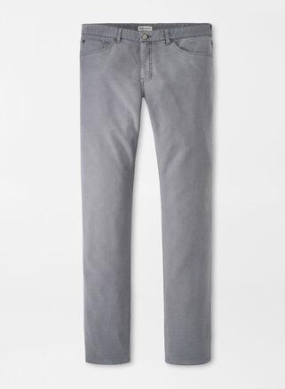 Peter Millar Mens Coastline Five-Pocket Pant | Color: Gale Grey | Size: 44 Product Image