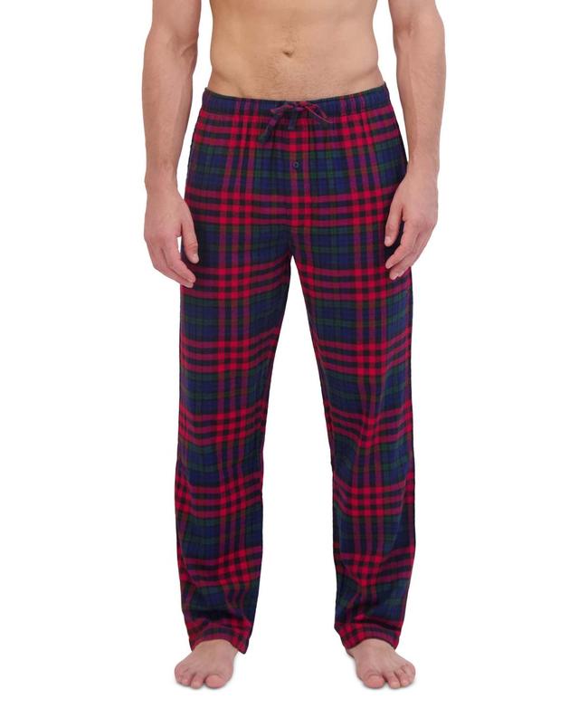 Hanes Mens Ultimate Ultra Soft Plaid Flannel Pajama Pants Product Image