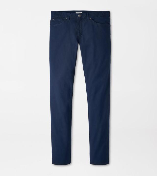 Peter Millar Mens Crown Comfort Five-Pocket Pant | Color: Washed Navy | Size: 34 Product Image