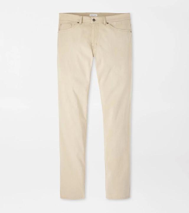 Peter Millar Mens Signature Sateen Five-Pocket Pant | Color: Dark Sand | Size: 38 Product Image