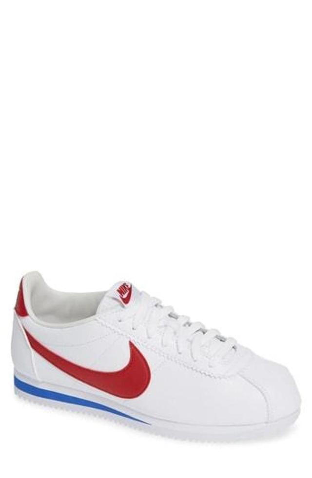 Cortez Basic Leather Sneaker In White Product Image