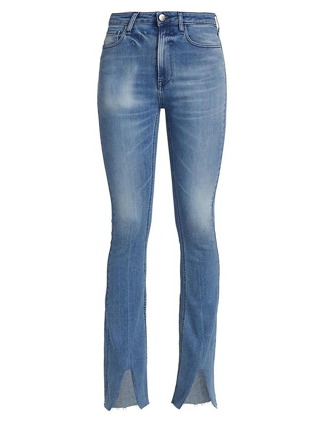 Womens Maya High-Rise Straight-Leg Split Jeans Product Image