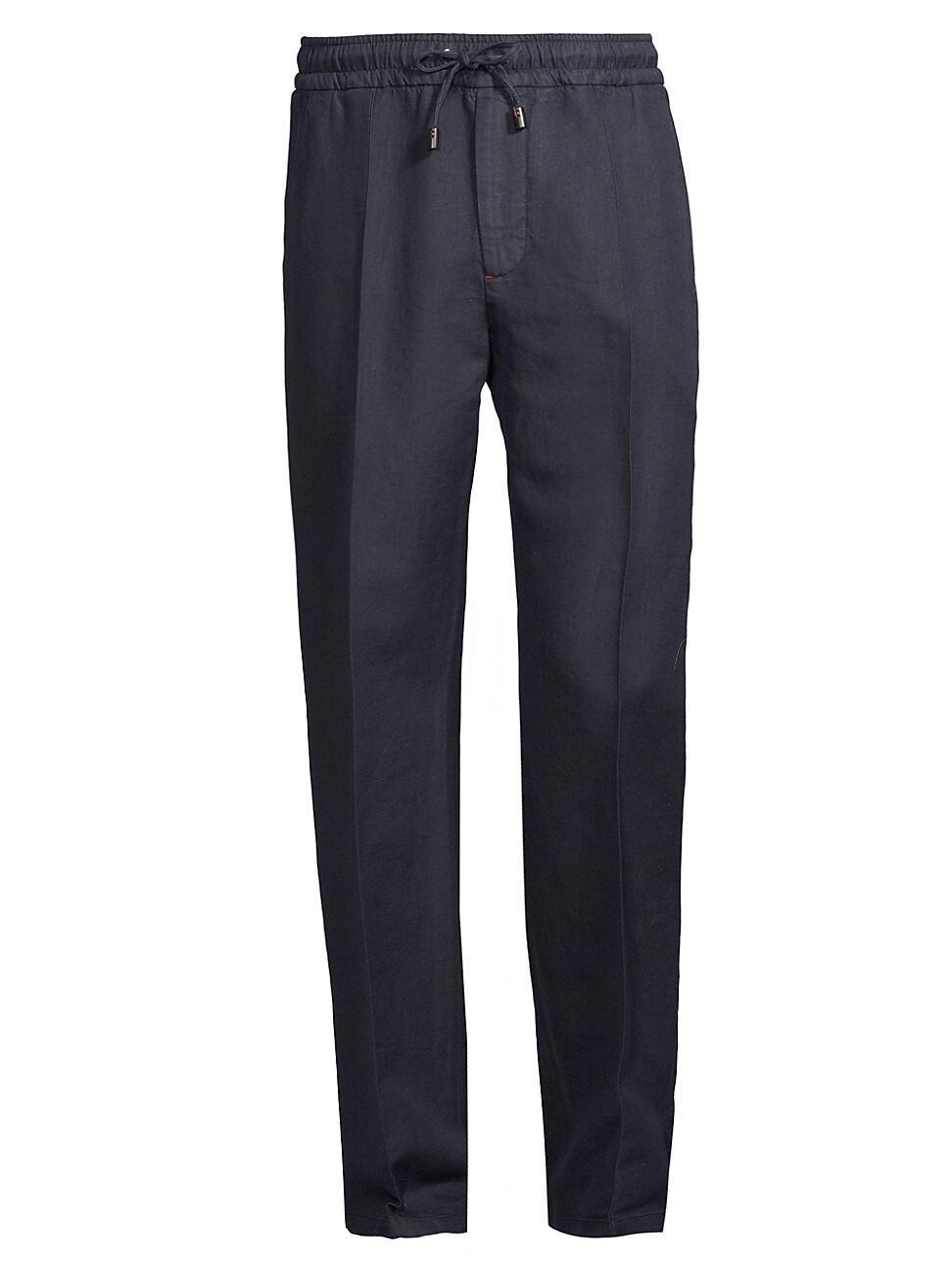 Mens Wide-Leg Drawstring Pants Product Image