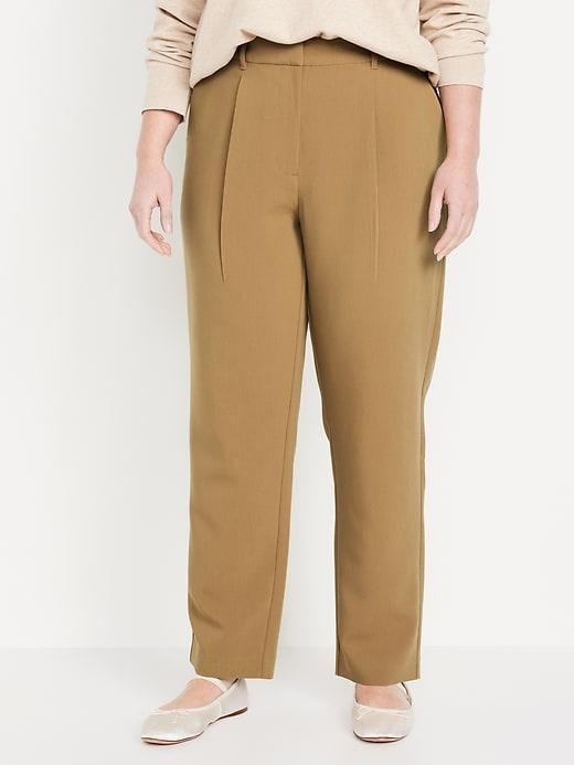 Extra High-Waisted Taylor Trouser Straight Pants Product Image