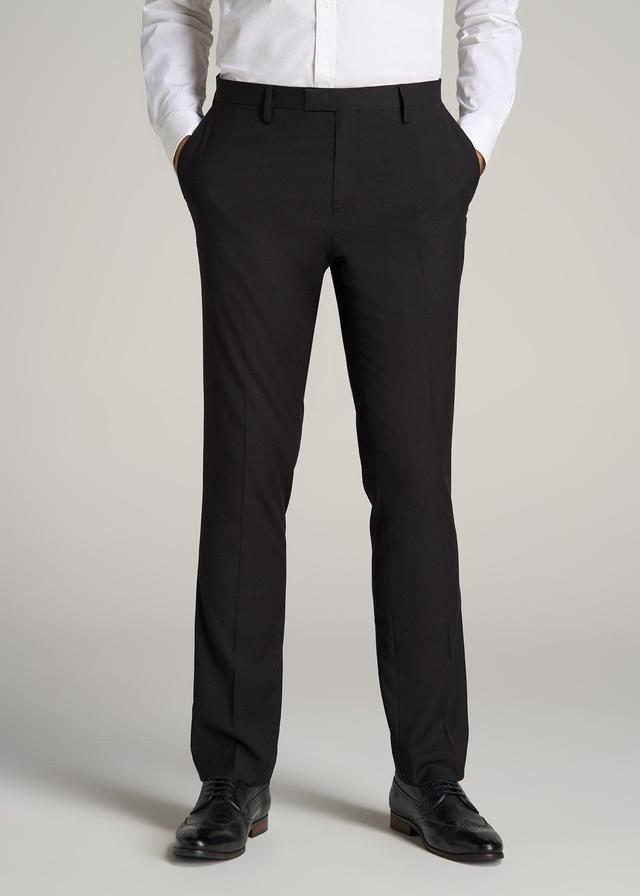 Suit Trousers for Tall Men in Black Product Image