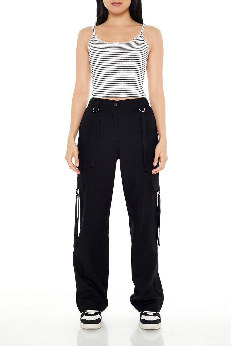 Wide-Leg Utility Cargo Pants | Forever 21 Product Image