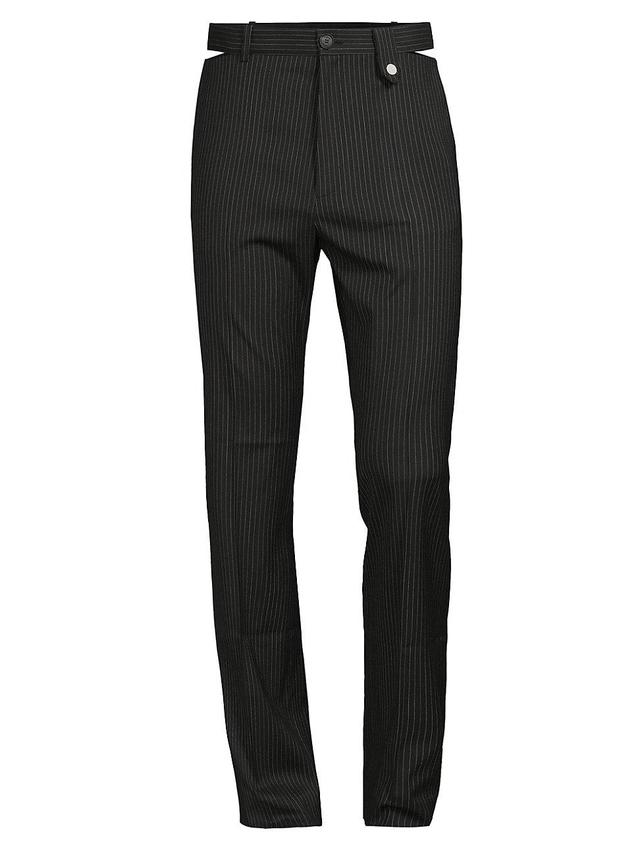 Mens Toute Premire Fois Sex Pinstriped Wool-Blend Trousers Product Image