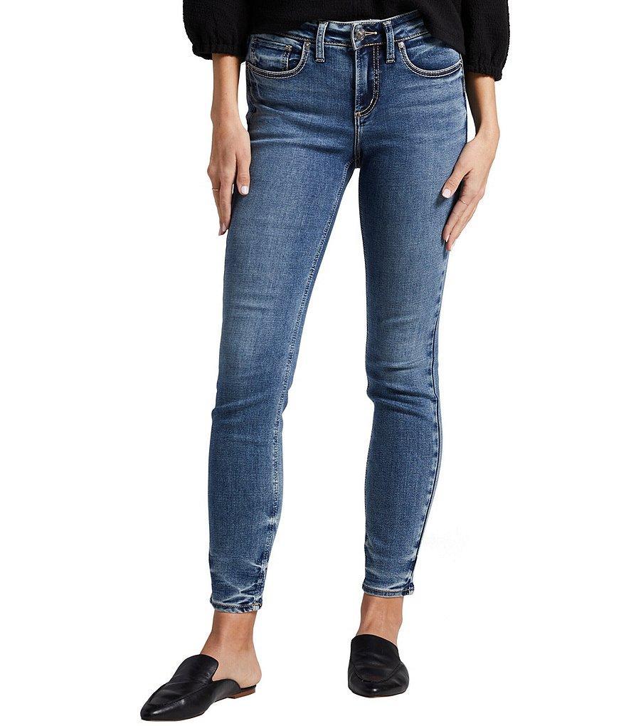 Silver Jeans Co. Suki Mid Rise Cropped Skinny Jeans Product Image