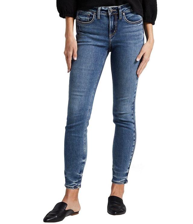 Silver Jeans Co. Suki Mid Rise Cropped Skinny Jeans Product Image