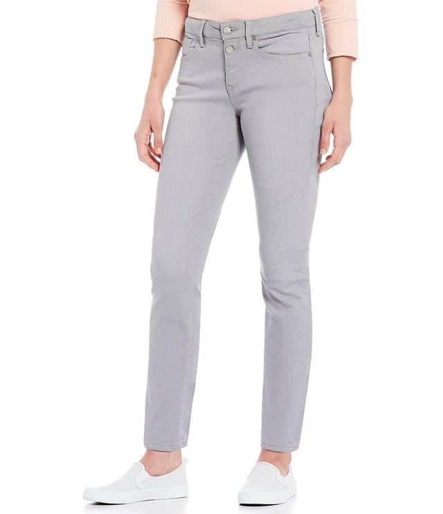 NYDJ Sheri Slim Leg High Rise Double Button Fly 5-Pocket Ankle Jeans Product Image