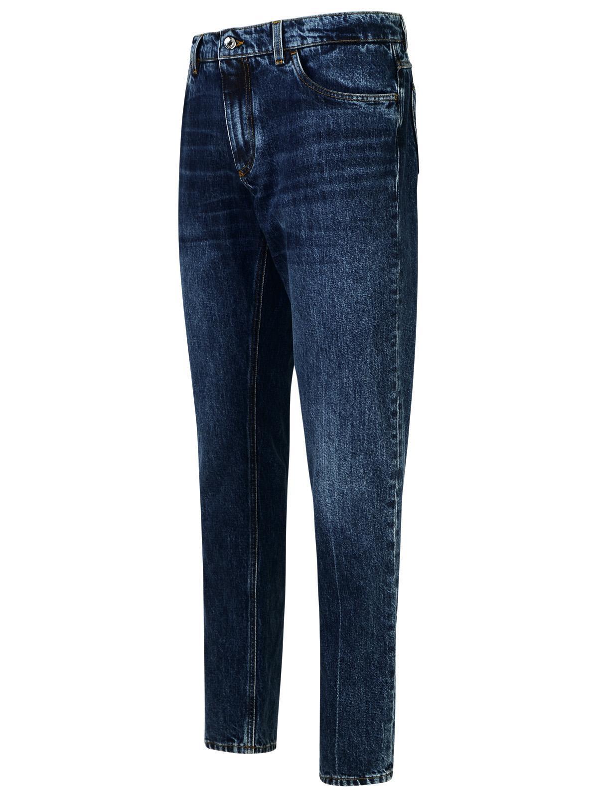 Blue Cotton Jeans Product Image