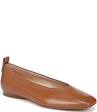 27 EDIT Naturalizer Carla Leather Square Toe Casual Ballet Flats Product Image