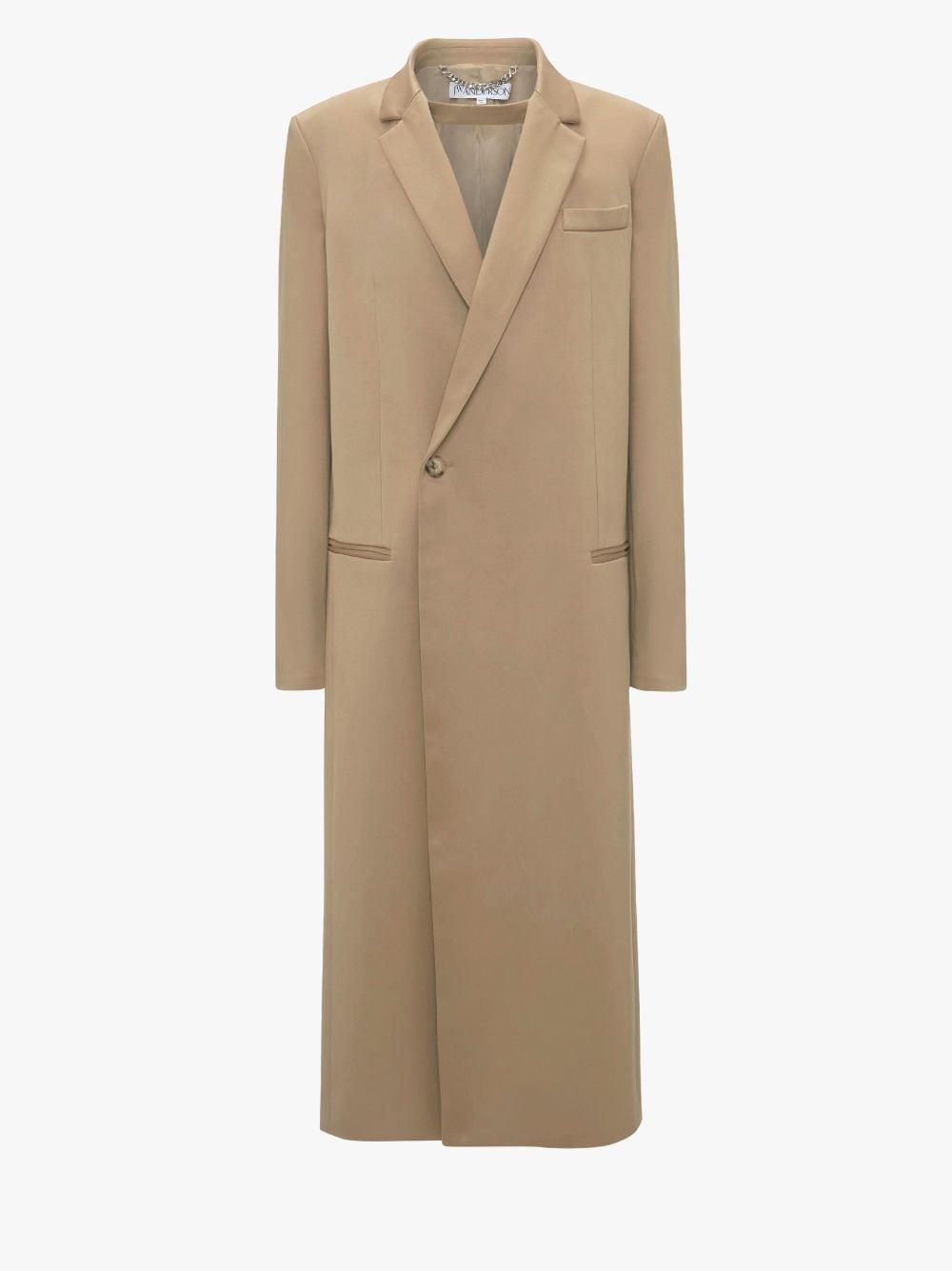 LONGLINE DOUBLE-BREASTED TAILORED COAT in neutrals | JW Anderson US  product image