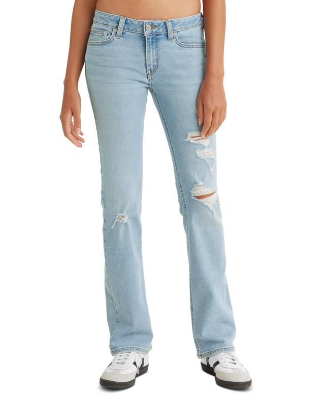 Levis Womens Super Low-Rise Bootcut Jeans - All Alone 27 Product Image