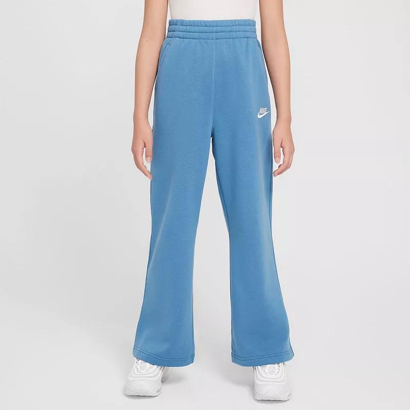 Women's Nike Sportswear Club Fleece Girls' Wide-Leg Pants Product Image