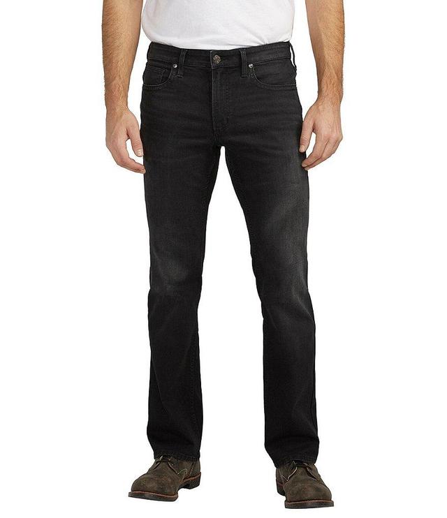 Silver Jeans Co. Jace Slim Fit Bootcut Black Wash Jeans Product Image