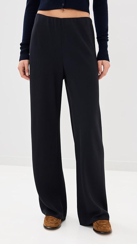 Vince High Waist Crepe Biased Pants | Shopbop Product Image