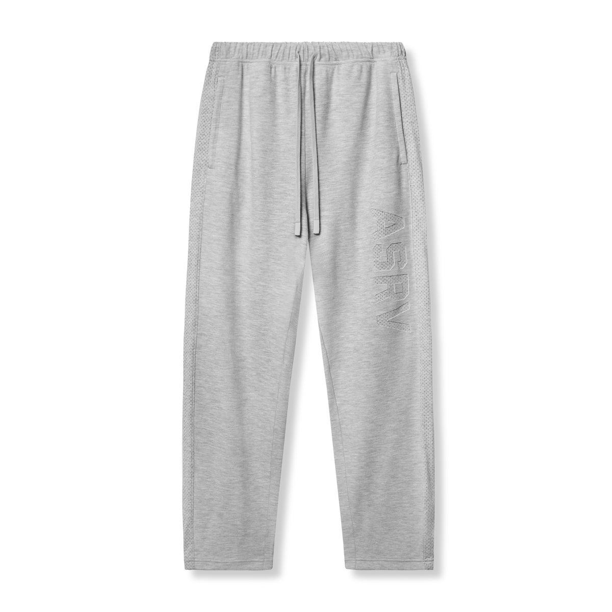 0957. Waffle Knit Relaxed Sweatpant - Heather Grey Product Image