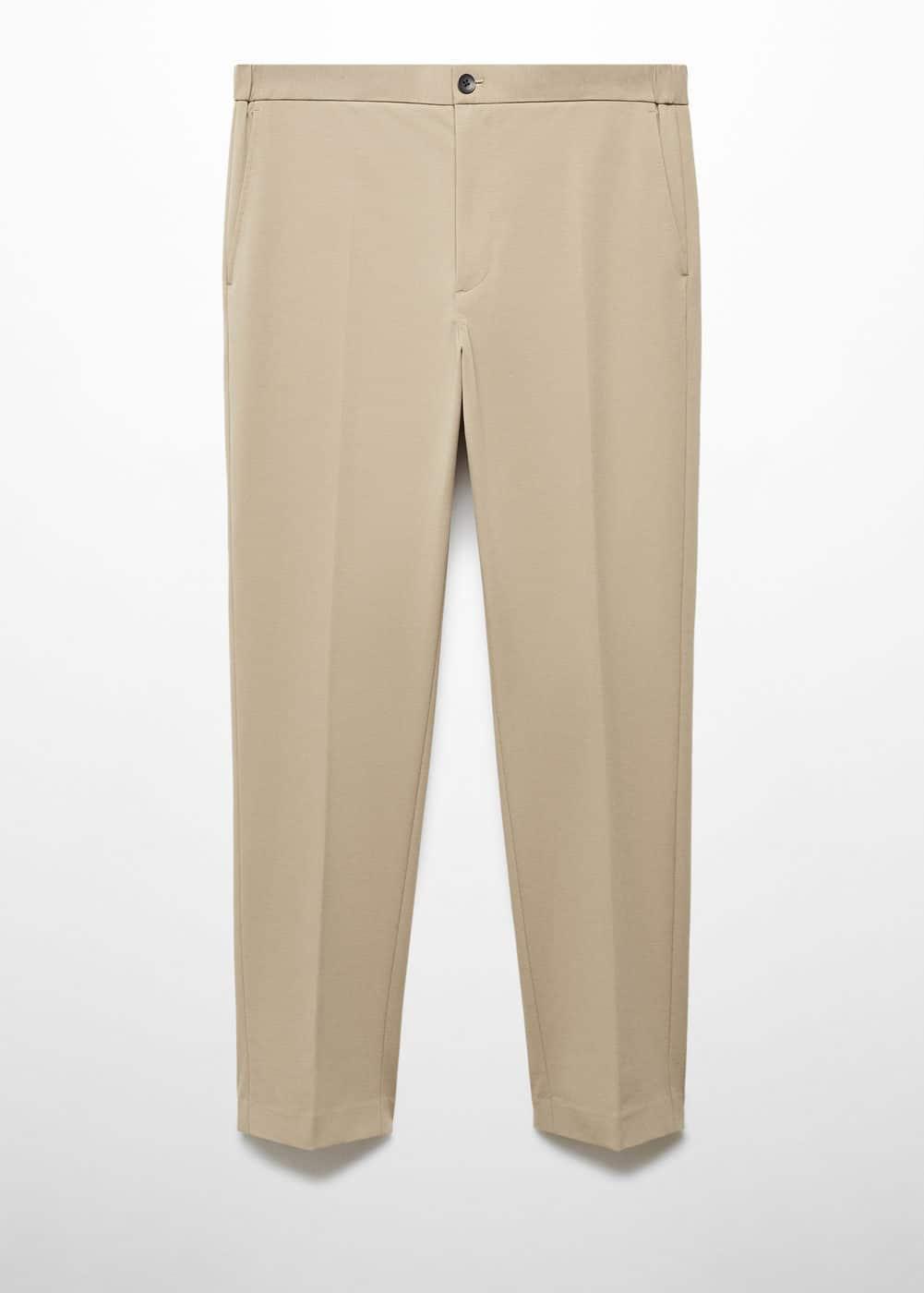 MANGO MAN - Slim-fit cotton suit pants beigeMen Product Image