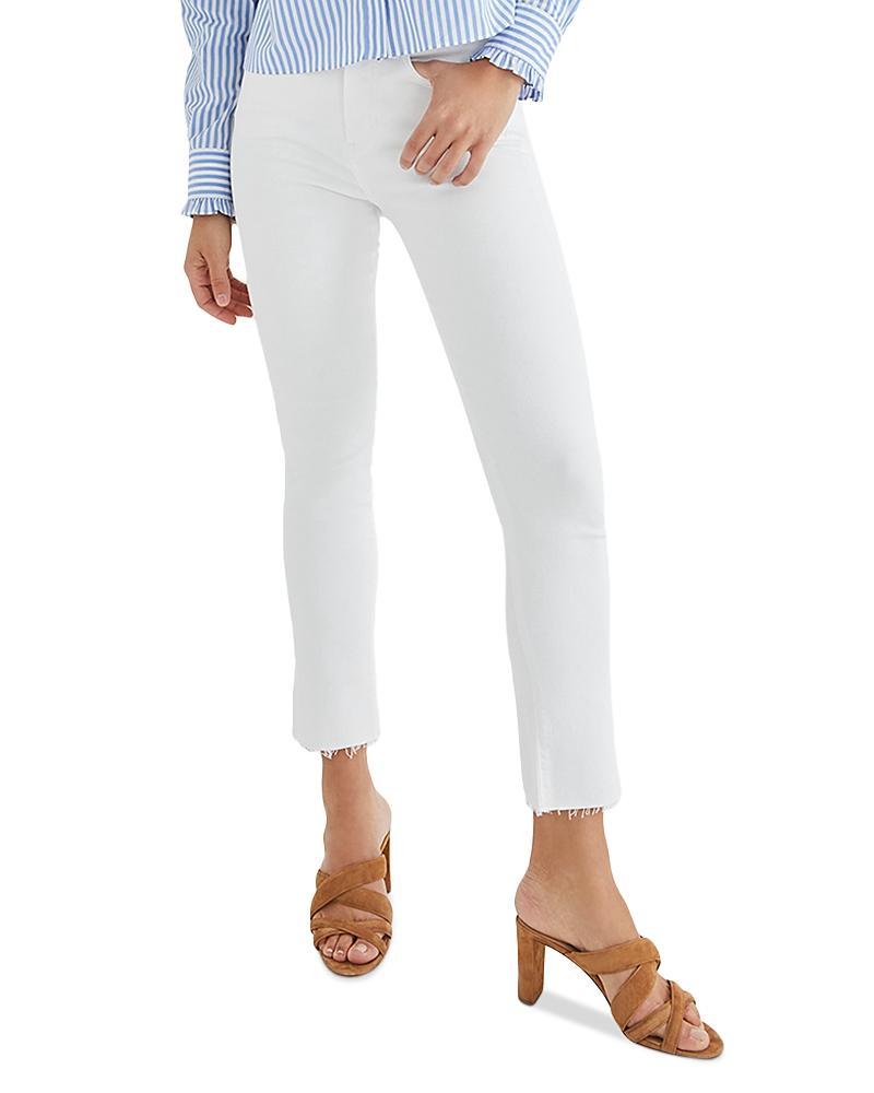 Veronica Beard Carly High Waist Raw Hem Kick Flare Jeans Product Image