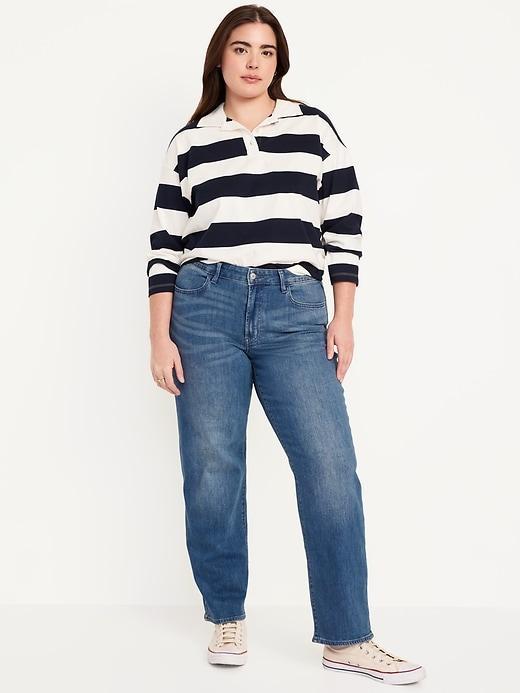 High-Waisted Wow Loose Jeans Product Image