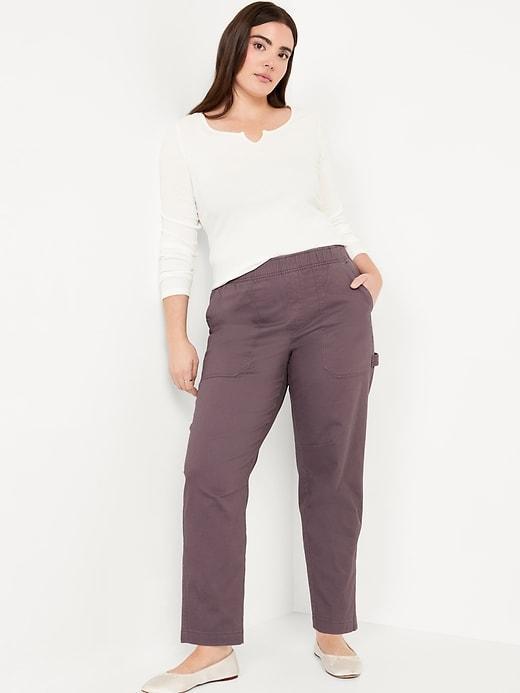 High-Waisted Pulla Utility Pants Product Image