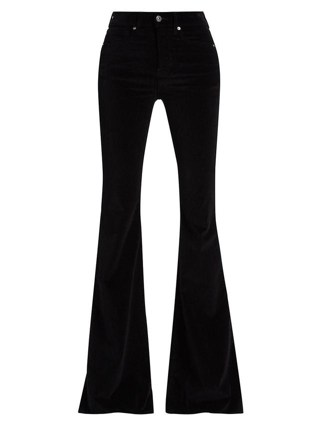 Womens Sheridan Velvet Flared Pants Product Image