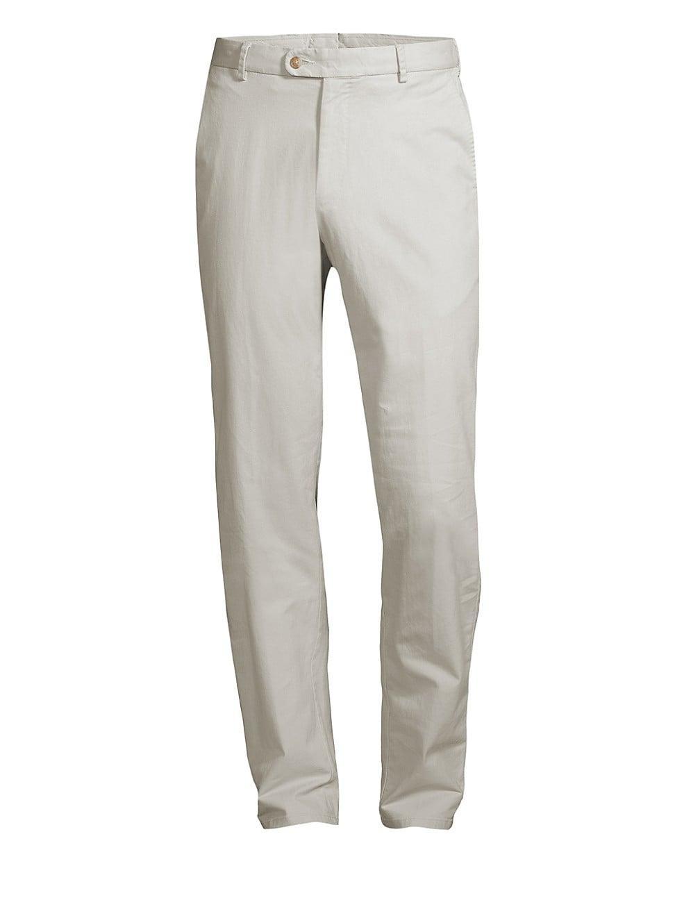 Mens Twill Flat Front Pants Product Image