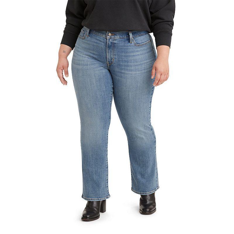 Plus Size Levis Classic Bootcut Jeans, Womens Med Blue Product Image