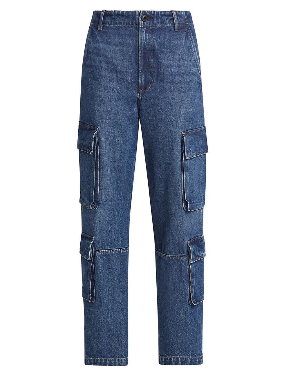 Citizens of Humanity Delena Cargo in Blue. Size 25, 31. Product Image