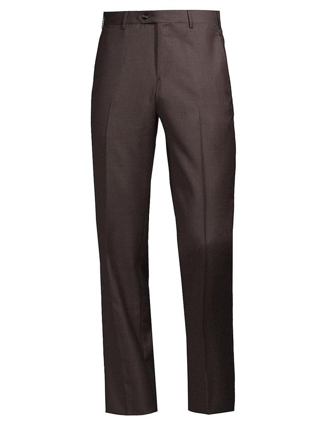 Mens Classic Wool Trousers Product Image