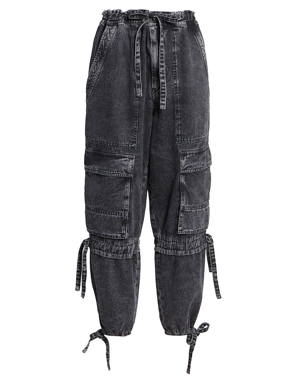 Womens Ivy Denim Cargo Pants Product Image