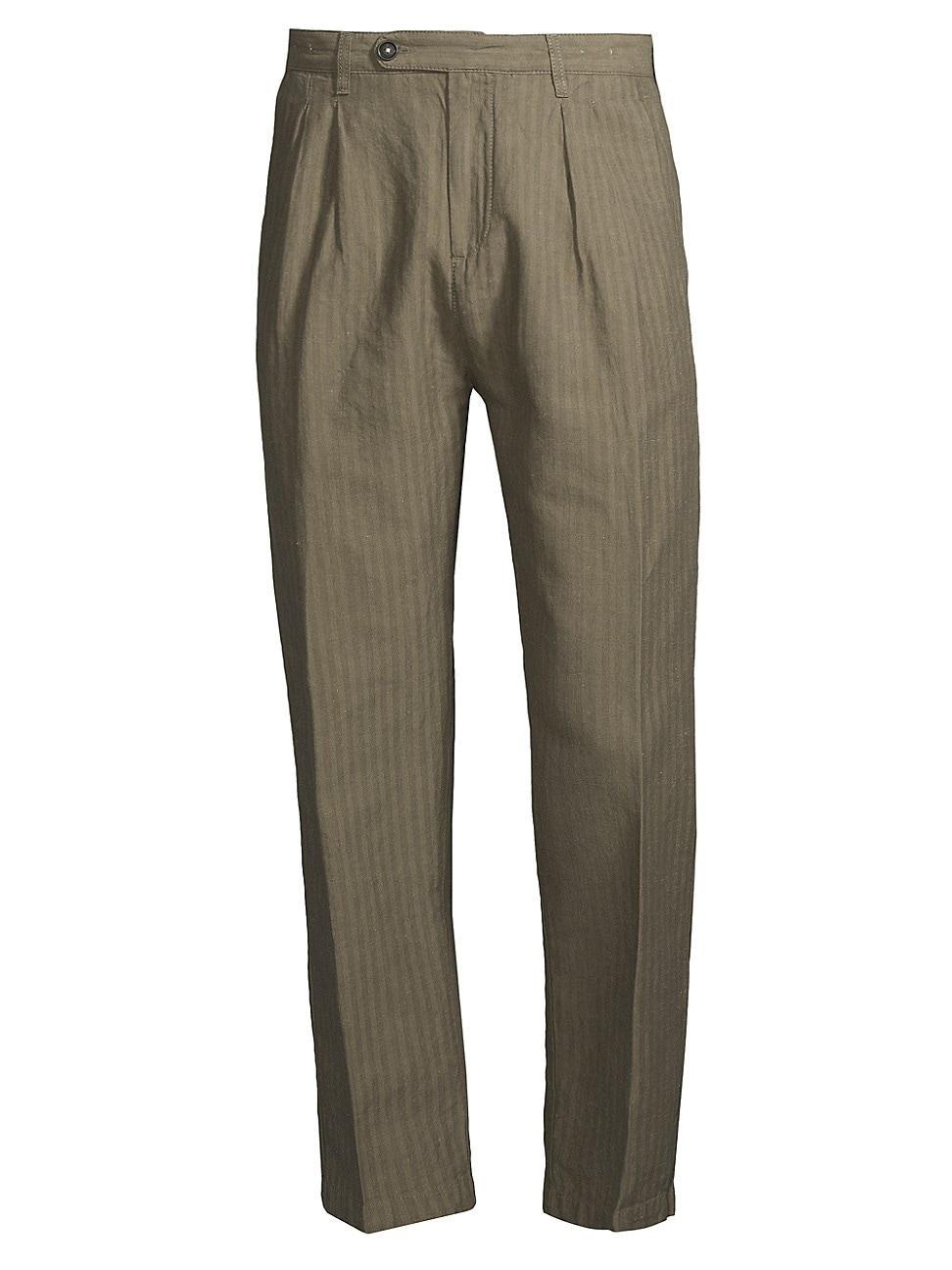 Mens Catch2 Pinstriped Linen & Cotton-Blend Blazer Product Image