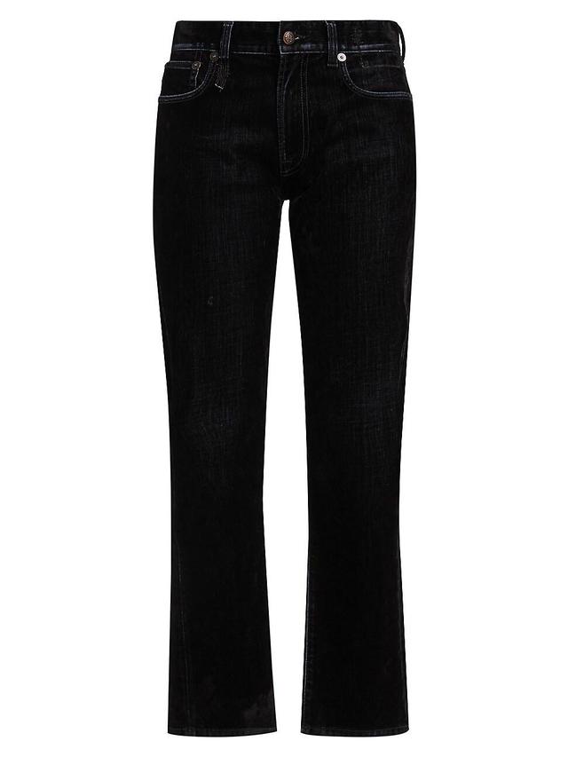 Womens Romeo Mid-Rise Stretch Cropped Straight-Leg Jeans Product Image