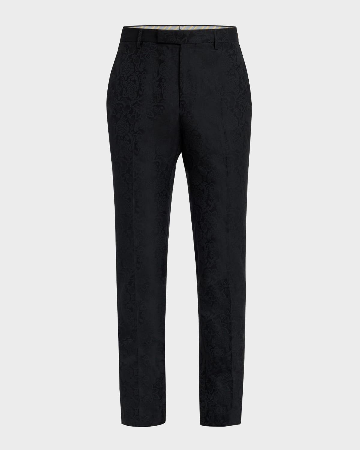 Mens Jacquard Evening Trousers Product Image